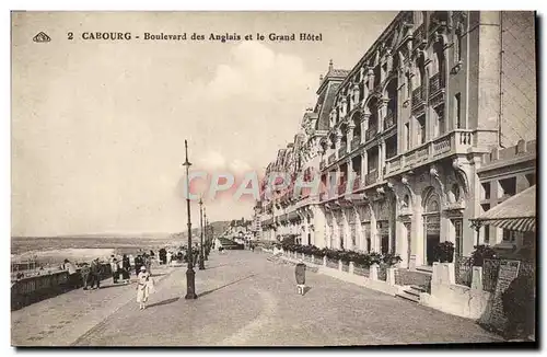 Ansichtskarte AK Cabourg Boulevard des Anglais et le Grand Hotel