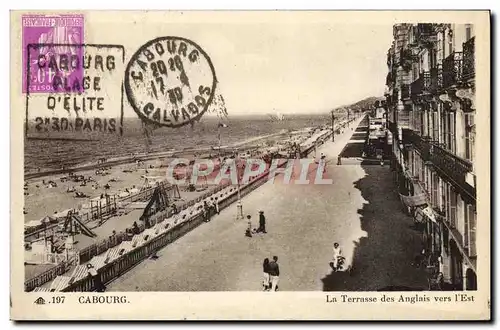 Ansichtskarte AK Cabourg La Terrasse des Anglais vers l&#39Est