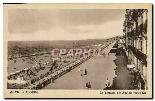 Ansichtskarte AK Cabourg La Terrasse des Anglais vers l&#39Est