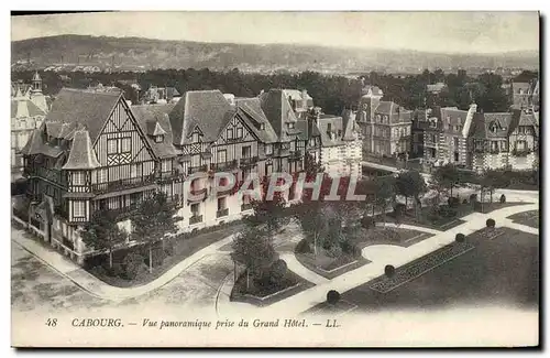 Cartes postales Cabourg Vue panoramique prise du Grand Hotel