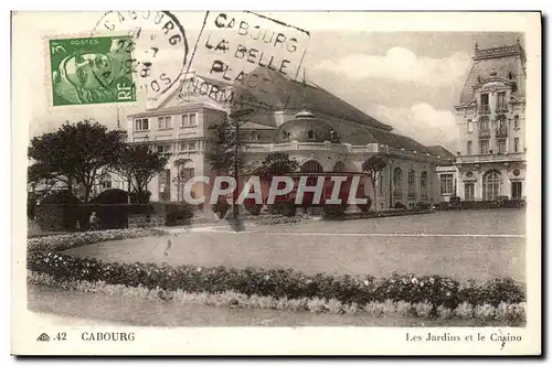 Cartes postales Cabourg Les Jardins et le Casino