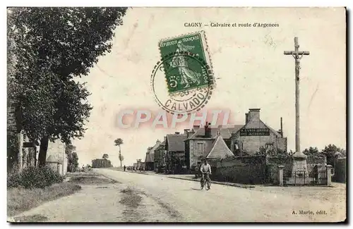 Cartes postales Cagny Calvaire et route d&#39Argences