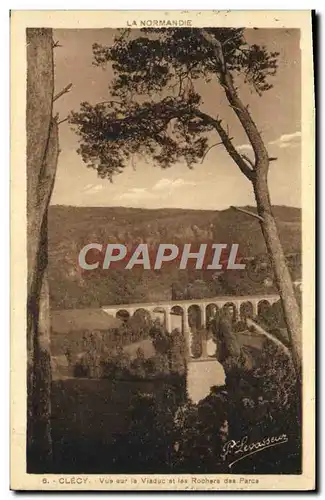 Cartes postales Clecy Vue sur le Le Viaduc et les Rochers des Parcs