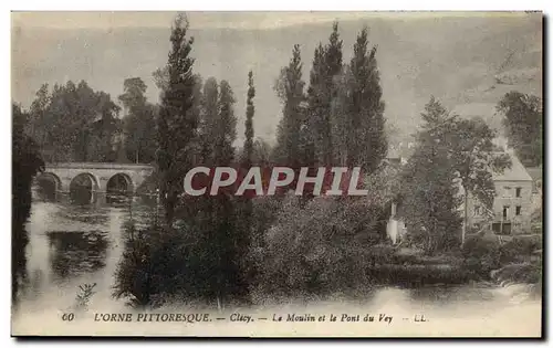 Ansichtskarte AK Clecy Le Moulin et le Pont du Vey