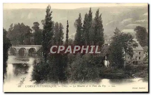 Ansichtskarte AK Clecy Le Moulin et le Pont du Vey