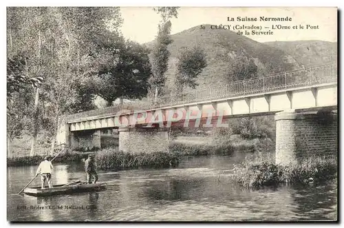 Ansichtskarte AK Clecy L&#39Orne et le Pont de la Serverie