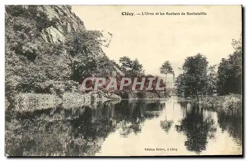 Ansichtskarte AK Clecy L&#39Orne et les Rochers de Rochetaillis