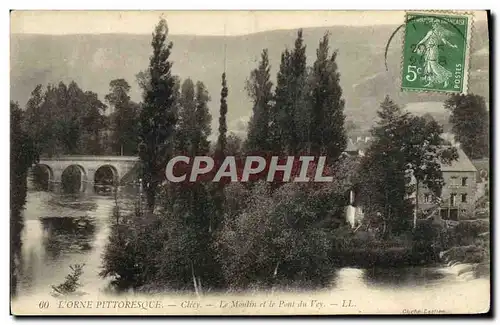 Ansichtskarte AK Clecy Le Moulin et le Pont du Vey