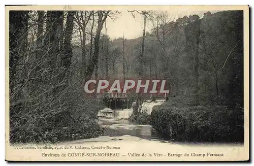 Ansichtskarte AK Environs de Conde sur Noireau Valle de la Vere Barrage du champ Fermant