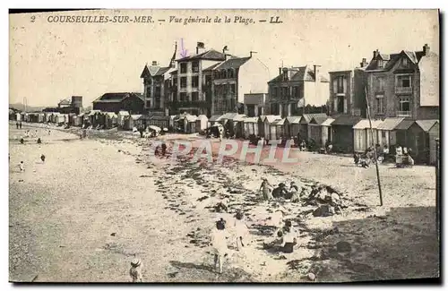 Ansichtskarte AK Courseulles sur Mer Vue generale de la Plage