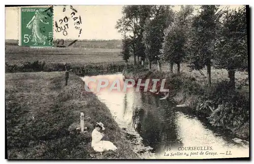 Ansichtskarte AK Courseulles La Seulles au pont de Graye