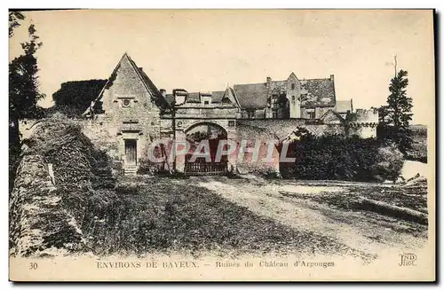 Cartes postales Environs de Bayeux Ruines du Chateau d&#39Argouges