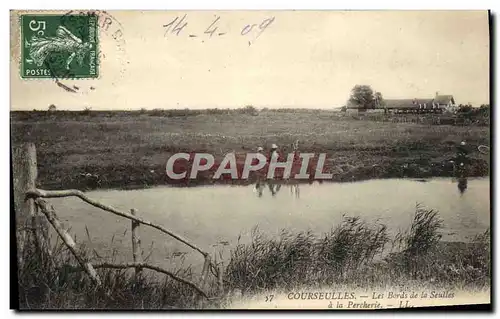 Cartes postales Courseulles Les bords de la Seulles a la Percherie