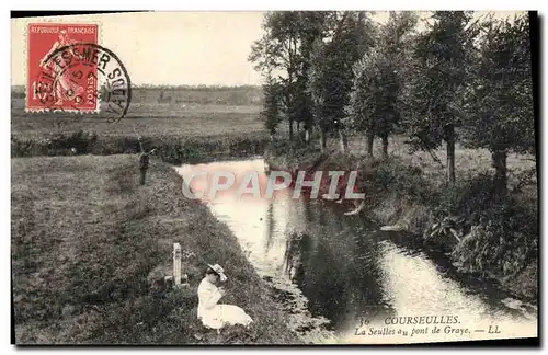 Cartes postales Courseulles La Seulles au pont de Graye