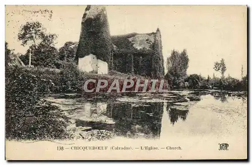 Ansichtskarte AK Cricqueboeuf L&#39Eglise