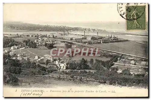 Cartes postales Dives Cabourg Panorama pris de la Propriete Foucher de Careil