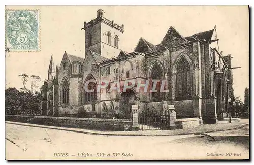 Cartes postales Dives L&#39Eglise XVl e XV e Siecles