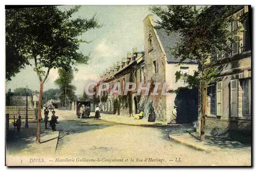 Cartes postales Dives Hostellerie de Guillaume le Conquerant et la Rue d&#39Hastings