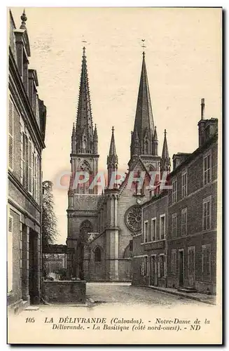 Cartes postales La Delivrande Notre Dame de La Delivrande la Basilique cote nod ouest