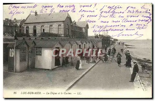 Cartes postales Luc suc mer la digue et le casino