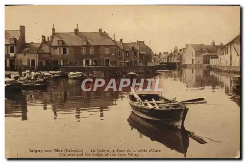 Ansichtskarte AK Isigny Sur Mer La Cale et le pont de la vallee d&#39aure