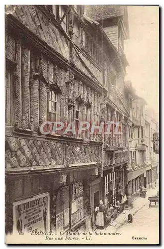 Ansichtskarte AK Lisieux Le manoir de la salamandre rue aux fevres