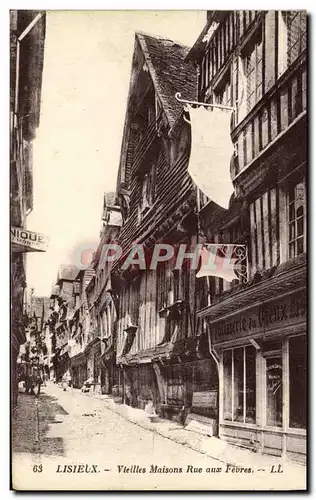 Ansichtskarte AK Lisieux vieilles maisons de la rue aux Fevres