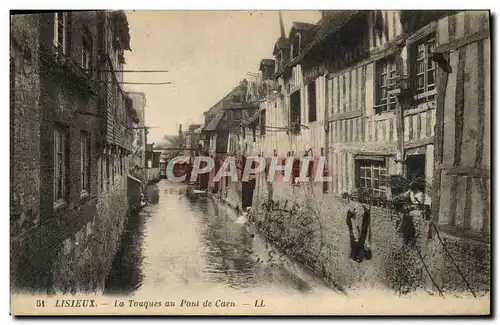 Cartes postales Lisieux La touques au pont de caen