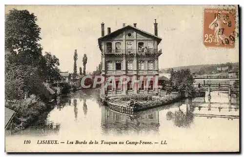 Cartes postales Lisieux Les bords de la touques au camp Franc