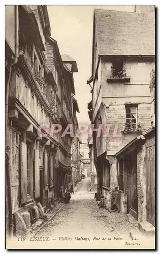 Ansichtskarte AK Lisieux vieilles maisons rue de la paix