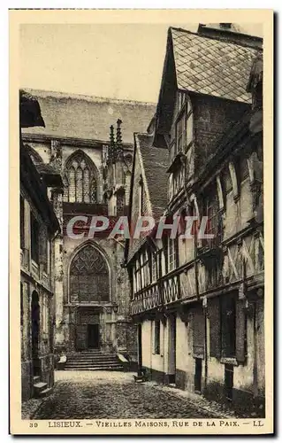 Cartes postales Lisieux Vieilles maisons rue de la paix