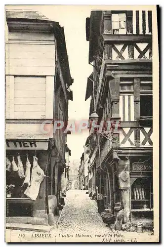 Ansichtskarte AK Lisieux Vieilles maisons rue de la paix Boucher