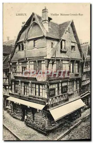 Cartes postales Lisieux Vieilles maisons de la grande rue Martin Vesque