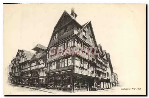 Cartes postales Lisieux Maisons de la grande rue Vesque Demollens