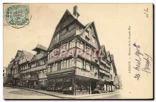 Cartes postales Lisieux Maisons de la grande rue Vesque Demollens