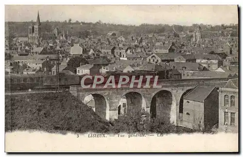 Cartes postales Lisieux Vue generale Train