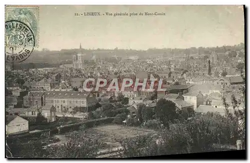 Ansichtskarte AK Lisieux Vue generale prise du mont Cassin