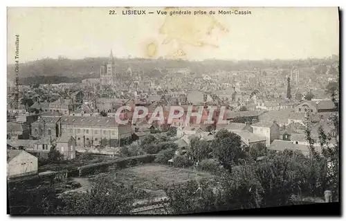 Cartes postales Lisieux Vue generale prise du mont Cassin