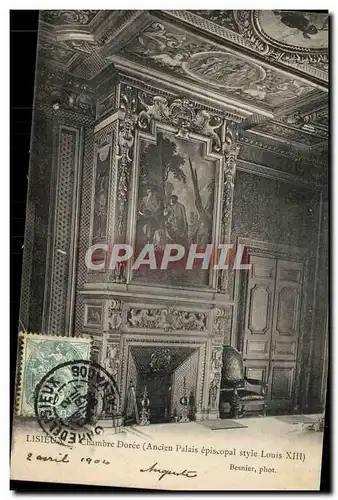 Cartes postales Lisieux Chambre doree ancien palais episcopal style Louis XIII