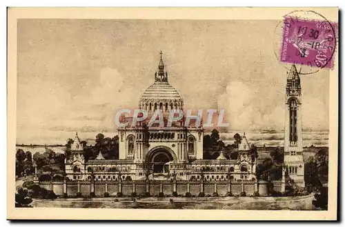 Cartes postales La Basilique de Lisieux vue generale du projet