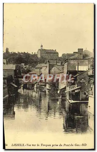 Ansichtskarte AK Lisieux Vue sur la touques prise du pont du gaz