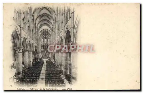 Ansichtskarte AK Lisieux Interieur de la cathedrale