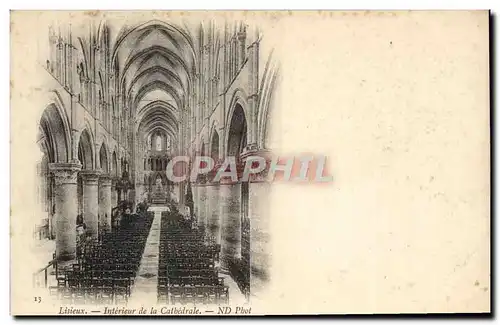 Cartes postales Lisieux Interieur de la cathedrale