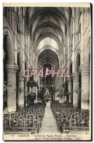 Ansichtskarte AK Lisieux Cathedrale Saint pierre Interieur