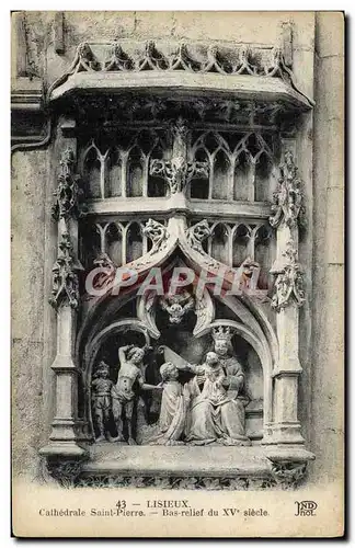 Cartes postales Lisieux Cathedrale st pierre Bas relief