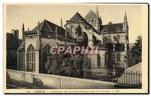 Cartes postales Lisieux L&#39Abside de la Cathedrale saint pierre