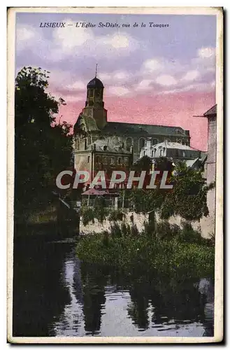 Ansichtskarte AK Lisieux L&#39Eglise St Desir Vue de la Touques