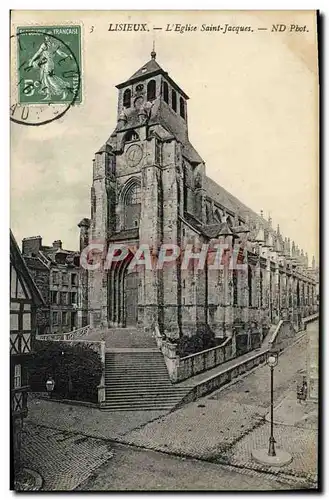 Cartes postales Lisieux L&#39eglise st jacques