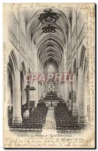Cartes postales Lisieux Interieur de l&#39Eglise saint jacques