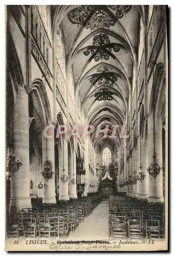 Cartes postales Lisieux Interieur Cathedrale Saint Pierre